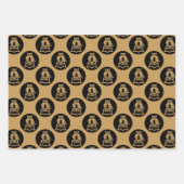 お前が輪を作った違いのために賢いフクロウ ラッピングペーパーシート (正面2)