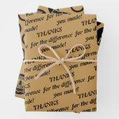 お前が輪を作った違いのために賢いフクロウ ラッピングペーパーシート (インサイチュ)