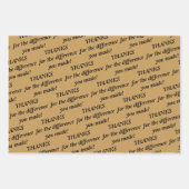 お前が輪を作った違いのために賢いフクロウ ラッピングペーパーシート (正面)