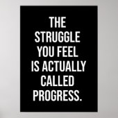 お前が進ん感じだの戦い – やる気を起こさせる ポスター (正面)