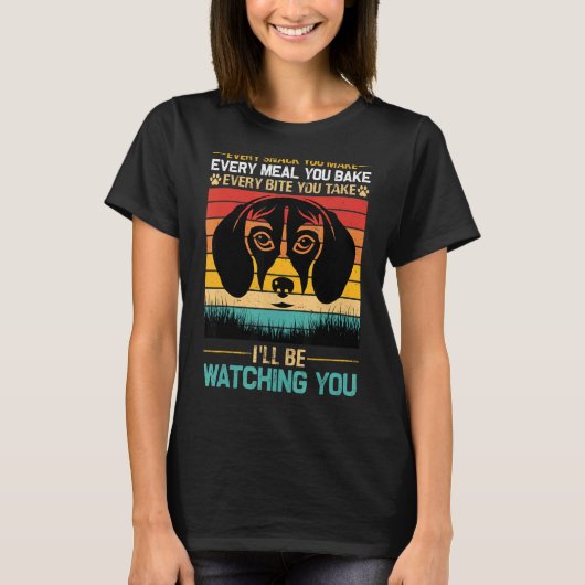 お前が食べる間食はすべてwだ tシャツ (正面)