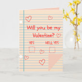 お前がYes!バレおもしろいンタインカード カード (黄色い花)