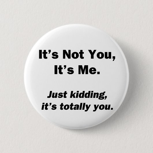 お前じゃない俺だ 缶バッジ (正面)