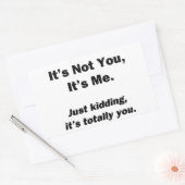 お前じゃない俺だ 長方形シール (封筒)