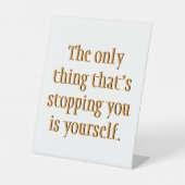 お前だけストップは自分だ 台座サイン (正面)