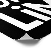 お前だけ限界のやる気を起こさせる引用文黒 ポスター (角)