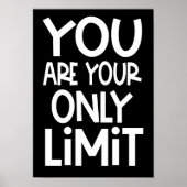 お前だけ限界のやる気を起こさせる引用文黒 ポスター (正面)