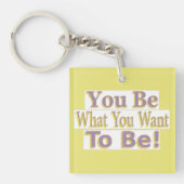 「お前だ！」 かわいいデザイン。買今 キーホルダー (正面)