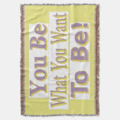 「お前だ！」 かわいいデザイン。買今 スローブランケット (正面縦)