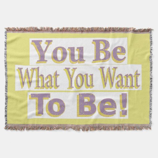 「お前だ！」 かわいいデザイン。買今 スローブランケット (正面)