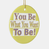 「お前だ！」 かわいいデザイン。買今 セラミックオーナメント (右)