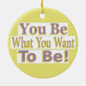 「お前だ！」 かわいいデザイン。買今 セラミックオーナメント (裏面)