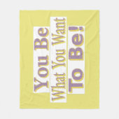 「お前だ!」 かわいいデザイン。買今 フリースブランケット (正面)