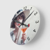 お前だ！ ラウンド壁時計 (傾斜)