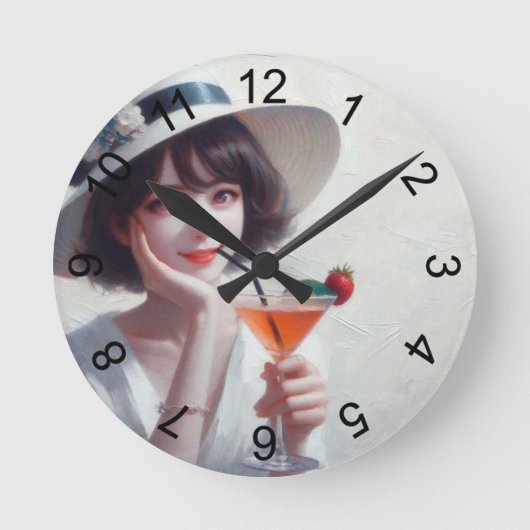 お前だ！ ラウンド壁時計 (正面)