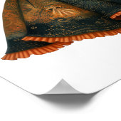 お前だ。女お洒落性AIアートワークのポートレート ポスター (角)