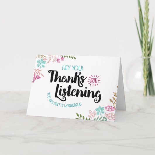 お前だ！感謝してい聞はあなたは素晴らしい！ サンキューカード (正面)