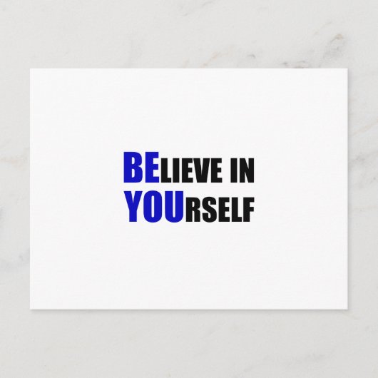 お前だ。自信じ身 ポストカード (正面)