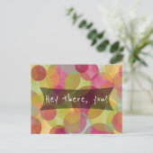 お前だ！赤フレンドリー黄オレンジ緑 ポストカード (スタンド正面)