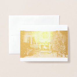 お前とお前のフォイルカードへの聖降誕祭お目出とう 箔カード