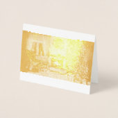 お前とお前のフォイルカードへの聖降誕祭お目出とう 箔カード (正面)