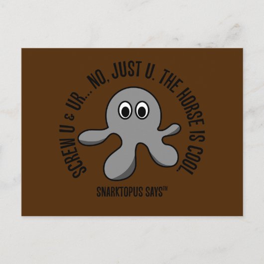 お前と乗った馬をねじ込む ポストカード (正面)