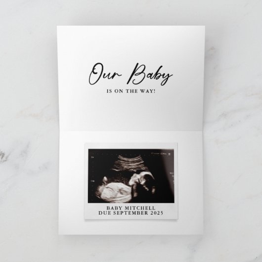 お前と俺とベビー!驚きの妊娠の発表 カード (内部)