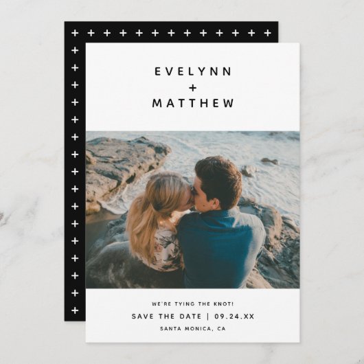 お前と俺|シンプル名|黒 セーブザデート (正面/裏面)