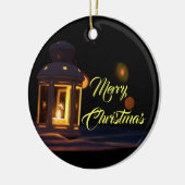 お前と家族に聖降誕祭お目出とう! セラミックオーナメント (左)