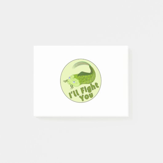 お前と戦うおもしろい魚釣り ポストイット (正面)