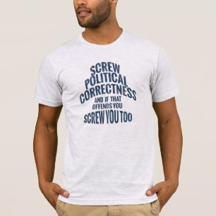 お前と政治的公正さを損なう Tシャツ