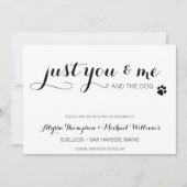 お前と犬のおもしろいモダンペット結婚の セーブザデート (正面)