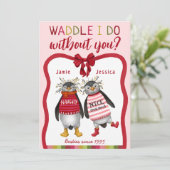 お前なしでワドルで済むのか？ペンギンベスティークリスマス シーズンカード (スタンド正面)