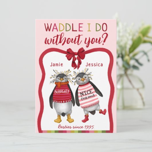 お前なしでワドルで済むのか？ペンギンベスティークリスマス シーズンカード (スタンド正面)