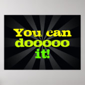 お前ならできる！やる気を起こさせる ポスター (正面)