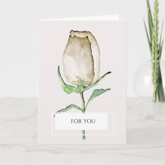 お前にとってモダンエレガント、バラ カード (正面)