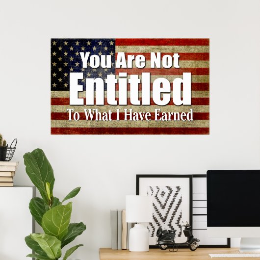 お前には俺が稼いだ資格はない ポスター (ホームオフィス)