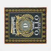 お前には分からないおーっとのこと フリースブランケット (正面(横))