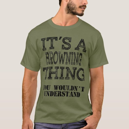 お前には分からないような茶色い物だ Tシャツ (正面)