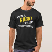 お前には分からないルビオだ Tシャツ (正面)