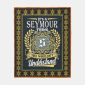 お前には分からない世俗的な事だ フリースブランケット (正面)