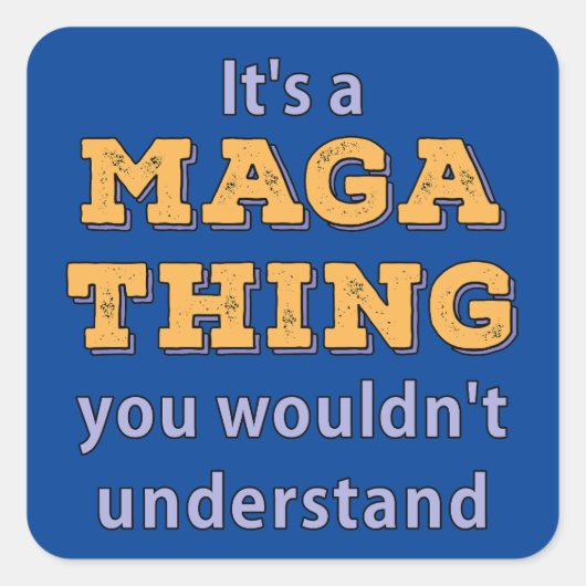 お前には分からない魔法の事だ スクエアシール (正面)