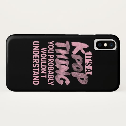 お前には分からないkpopだ Case-Mate iPhoneケース (裏面(横))