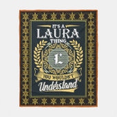 お前には分からなかったことだ フリースブランケット (正面)