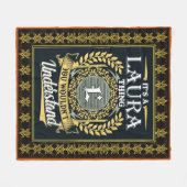 お前には分からなかったことだ フリースブランケット (正面(横))