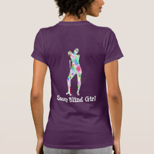 お前には見えない盲目の女の子Tシャツ Tシャツ