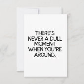 お前には退屈するなのまわりに サンキューカード (正面)