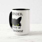 お前には関係ない！ブラックキャットコーヒー マグカップ (正面左)