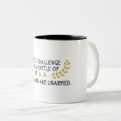 お前には魔力の戦いを挑むが ツートーンマグカップ (正面右)