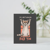 お前にラクーンギフトおもしろいを当てよう ポストカード (スタンド正面)